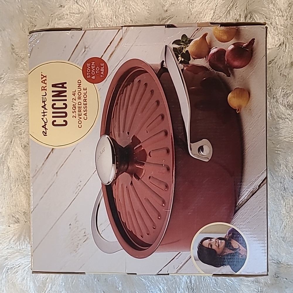 Rachael Ray Cucina 2.5 Qt Covered Round Casserole